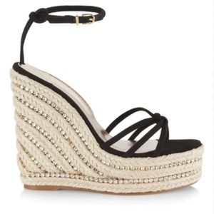 Sophia Webster ‘Alina’ Black Espadrille Sandals
